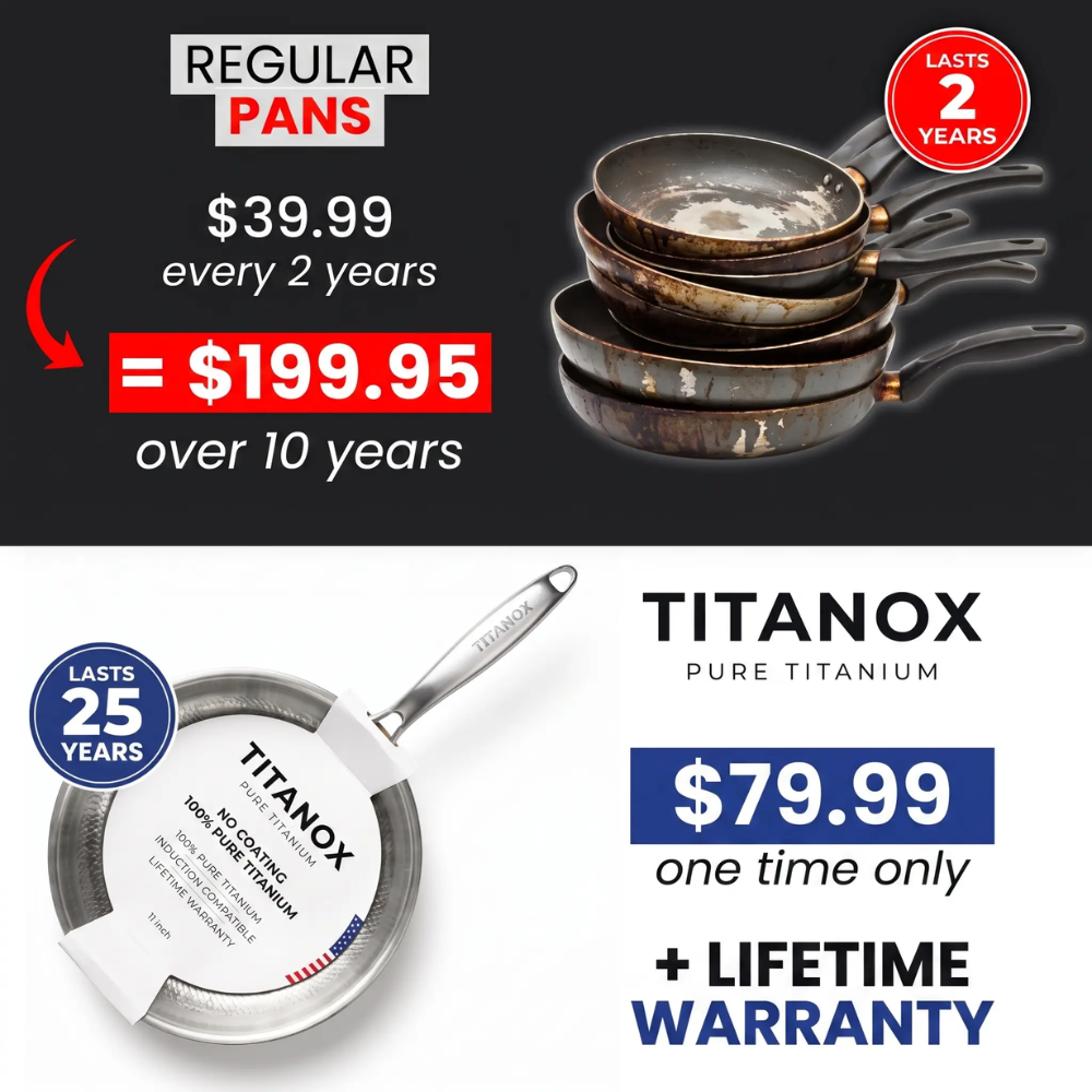 100% Pure Titanium Pan — TITANOX®
