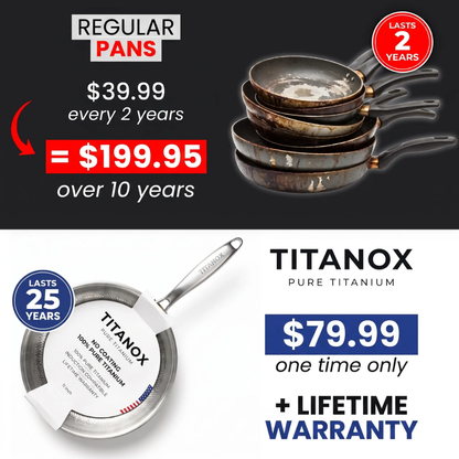 100% Pure Titanium Pan — TITANOX®