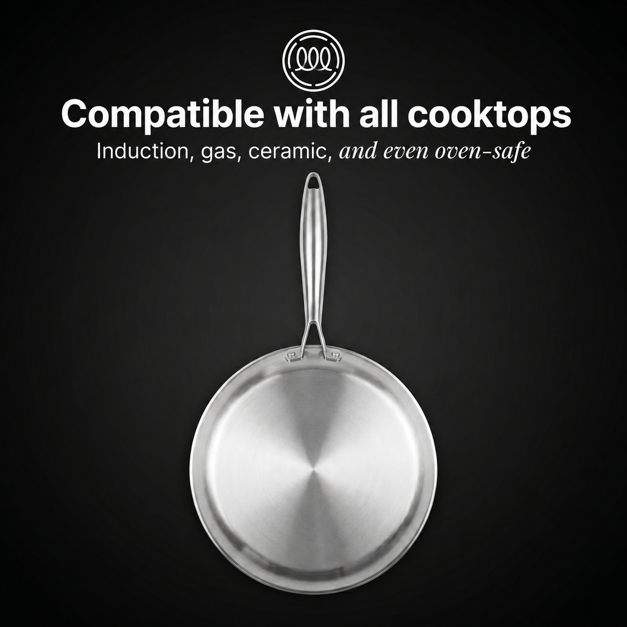 100% Pure Titanium Crepe Pan (11-Inch) — TITANOX®