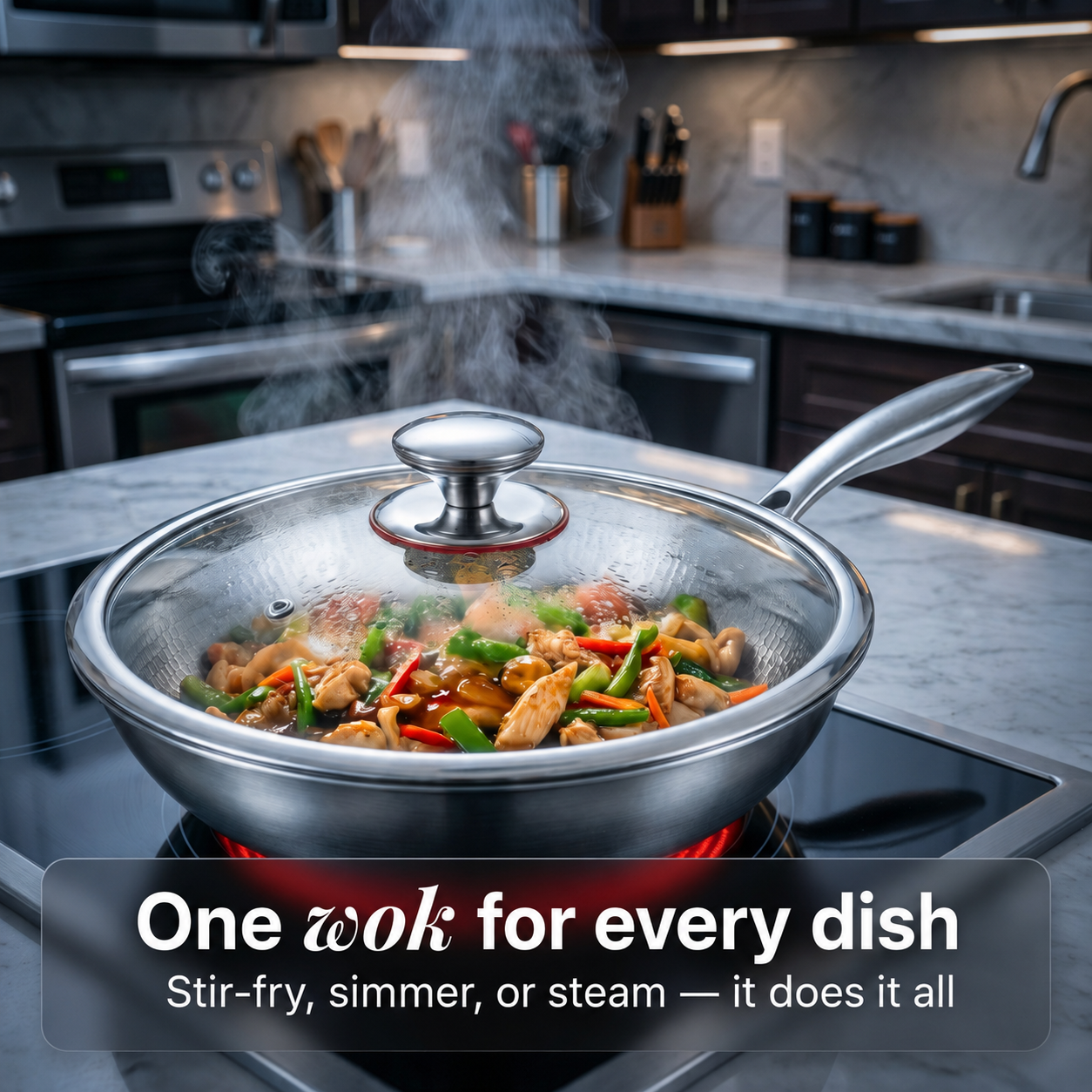 100% Pure Titanium Wok (11-Inch) — TITANOX®