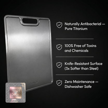 100% Pure Titanium Cutting Board — TITANOX®