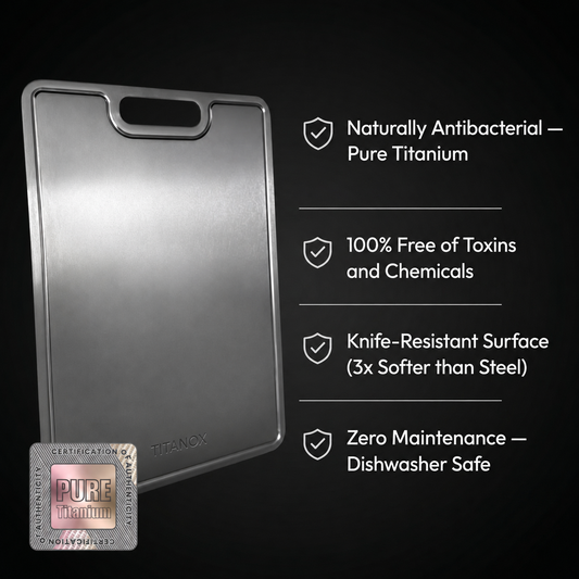 100% Pure Titanium Cutting Board — TITANOX®