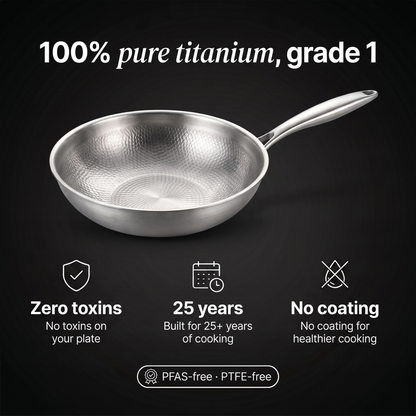 100% pure titanium, grade 1
